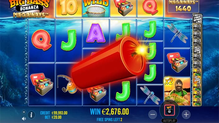 Big Bass Bonanza Megaways slot dynamite feature