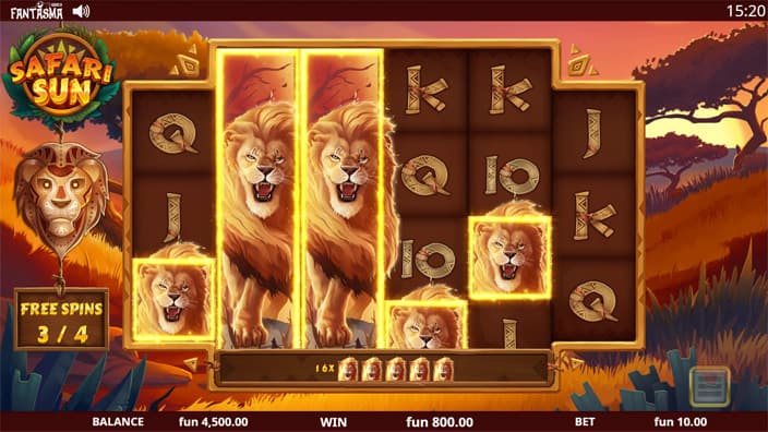 Safari Sun slot expanding symbol feature