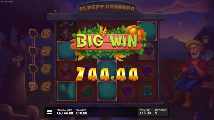 Sleepy Grandpa slot big win