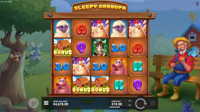 Sleepy Grandpa slot free spins