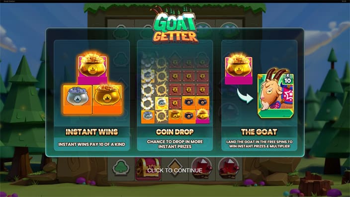 Goat Getter slot features