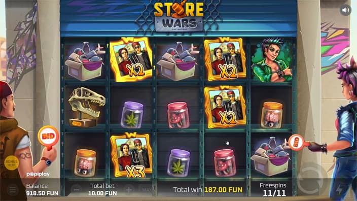 Store Wars slot sticky wild