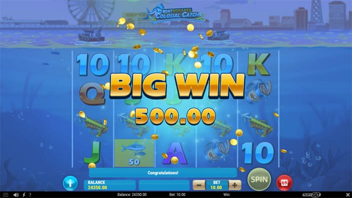 Boat Bonanza Colossal Catch slot big win