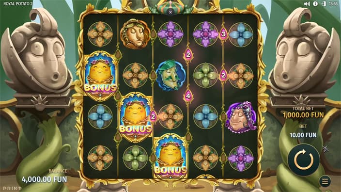 Royal Potato 2 slot free spins