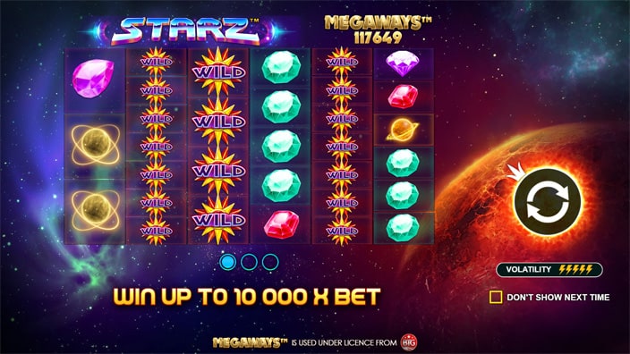 Starz Megaways slot features