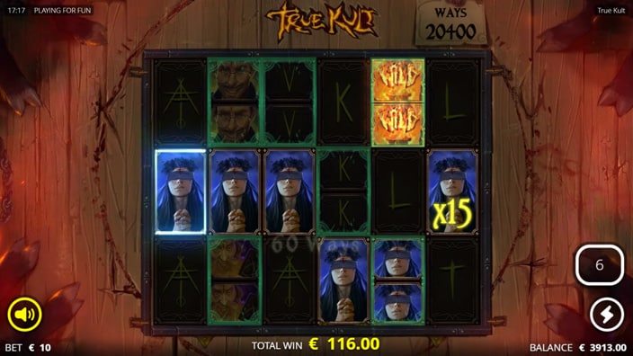 True Kult slot tarot mutlipliers