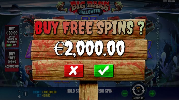 Big Bass Halloween slot bonus buy