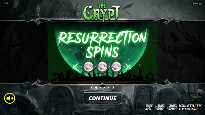 The Crypt slot features