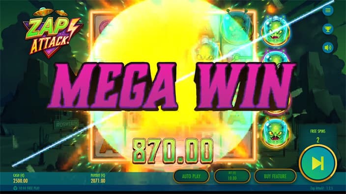 Zap Attack slot big win