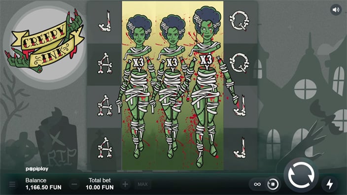 Creepy Ink slot feature expanded wild