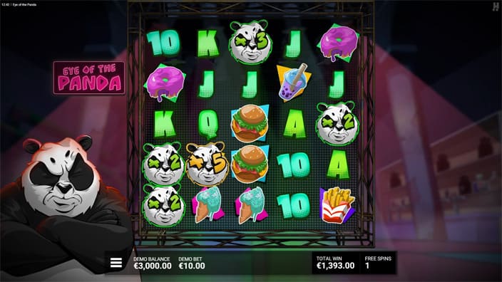 Eye of the Panda slot feature wild panda multipliers