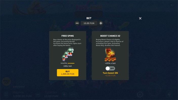 Fish and Cash slot bonus buy