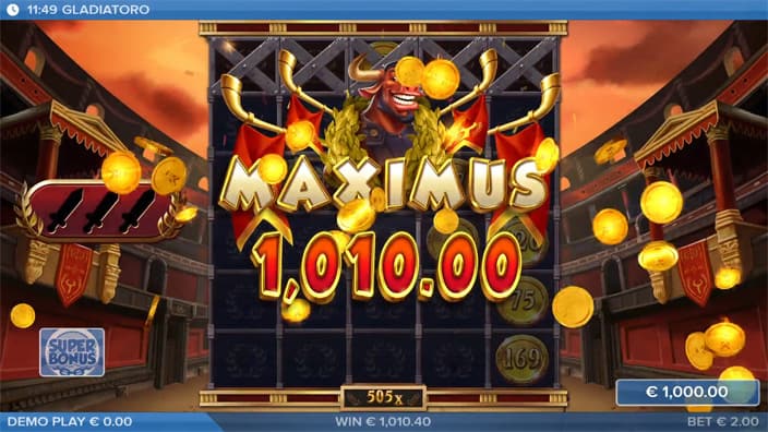 Gladiatoro slot big win