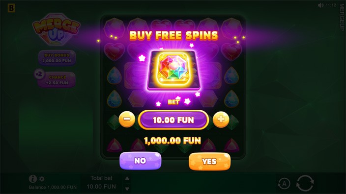 Merge Up slot bonus buy