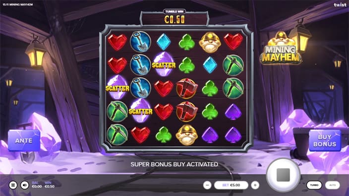 Mining Mayhem slot free spins