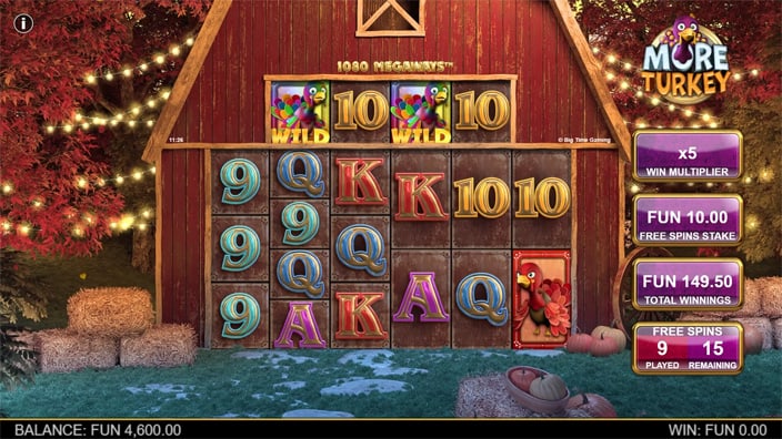 More Turkey Megaways slot feature wild symbol