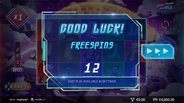 POP Royale slot free spins