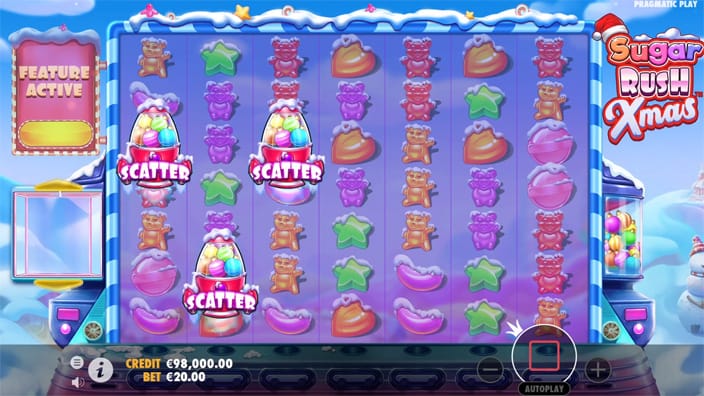 Sugar Rush Xmas slot free spins