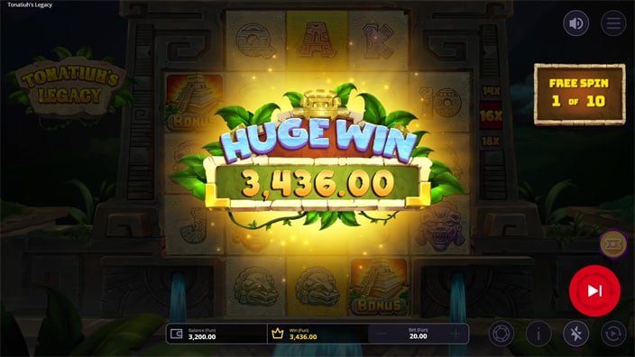 Tonatiuhs Legacy slot big win