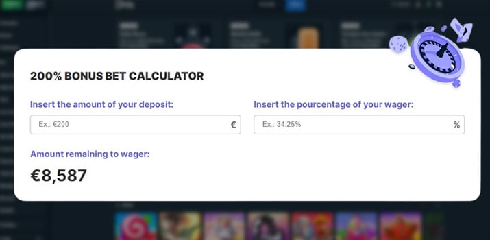 Bonus tiime wager calculator