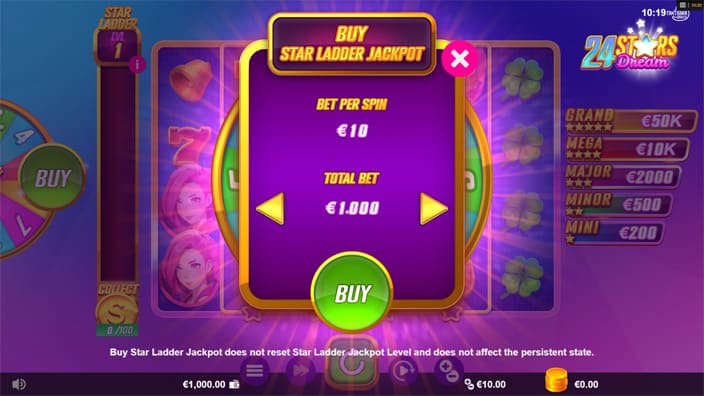 24 Stars Dream slot bonus buy