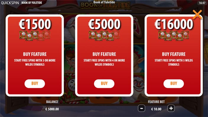 Book of Yuletide slot bonus buy