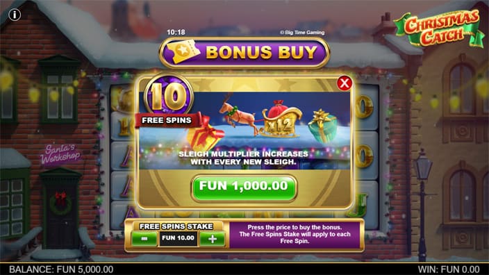 Christmas Catch slot bonus buy