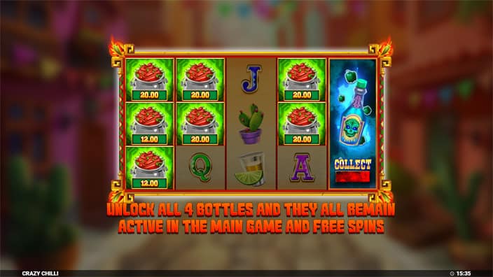 Crazy Chilli slot features