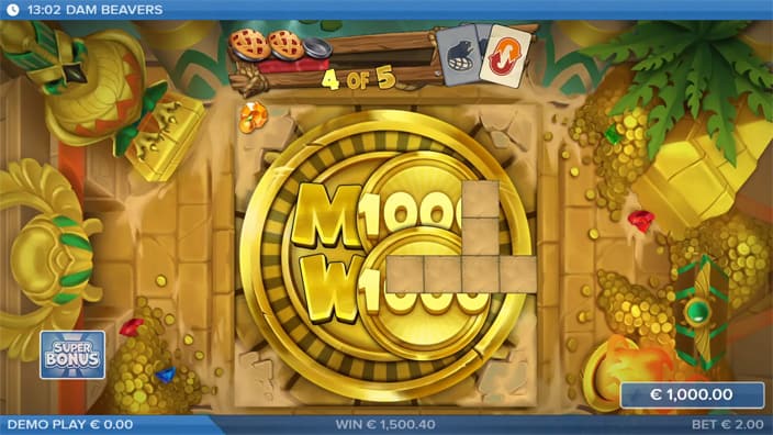 Dam Beavers slot feature max win