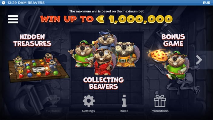 Dam Beavers slot features