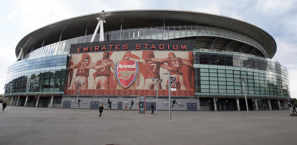 Emirates stadium outside