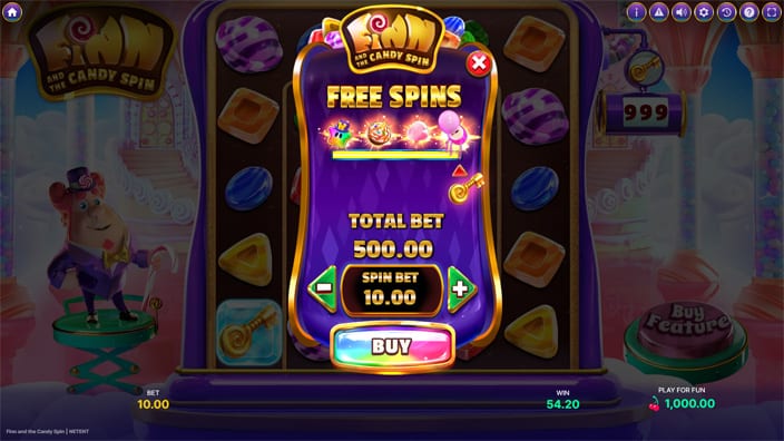 Finn and the Candy Spin slot bonus buy