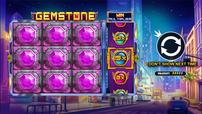 Gemstone slot features