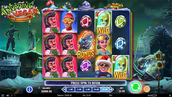 Invading Vegas Las Christmas slot