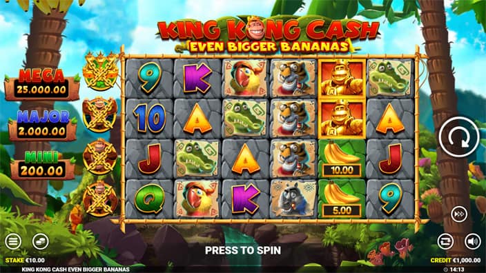 King Kong Cash Even Bigger Bananas slot