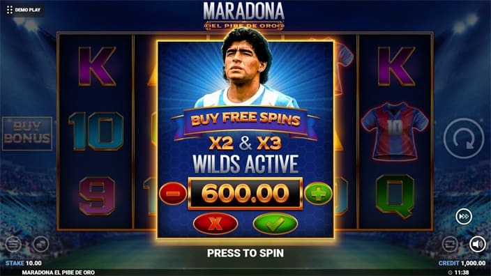 Maradona El Pibe Oro slot bonus buy