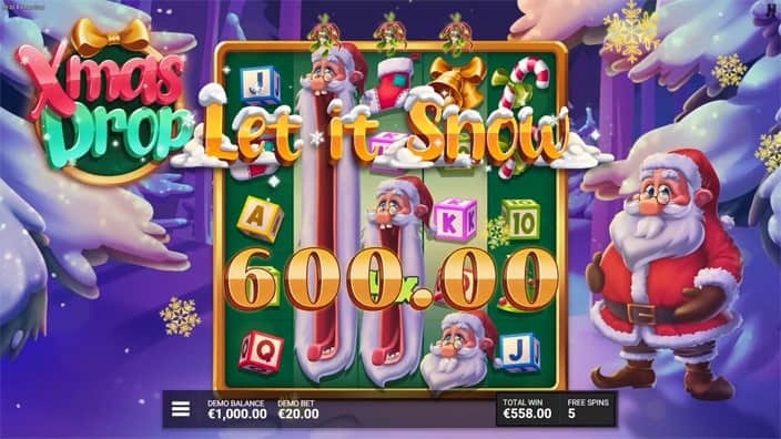 Xmas Drop slot big win