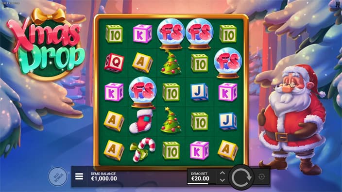 Xmas Drop slot free spins