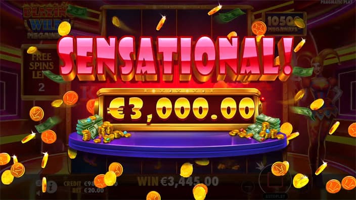 Blazing Wilds Megaways slot big win