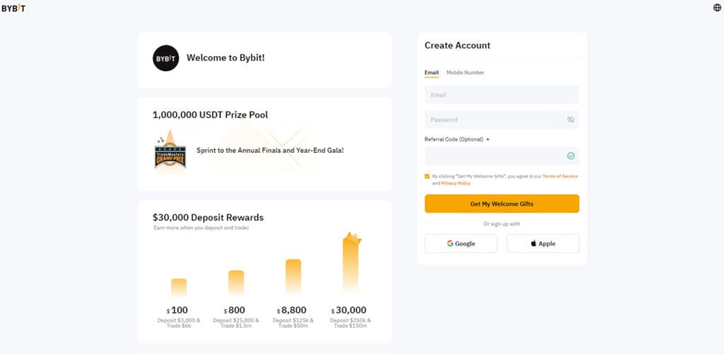 Bybit register