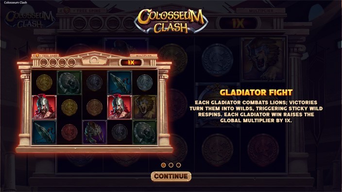 Colosseum Catch slot features