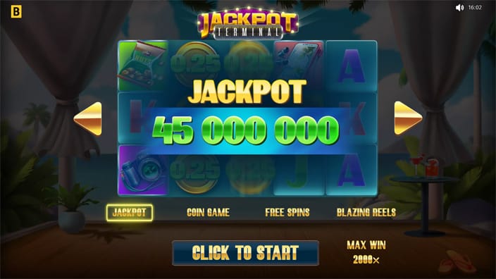 Jackpot Terminal slot features