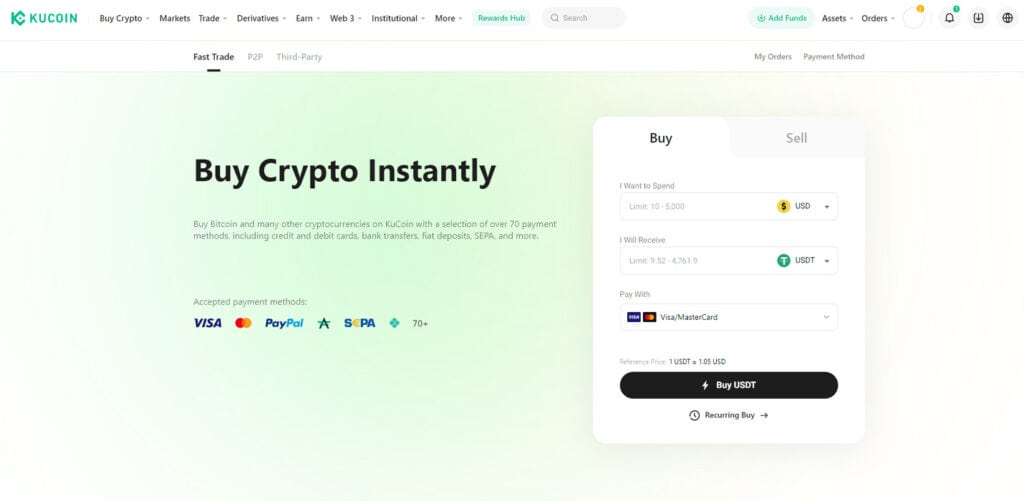 Kucoin buy crypto