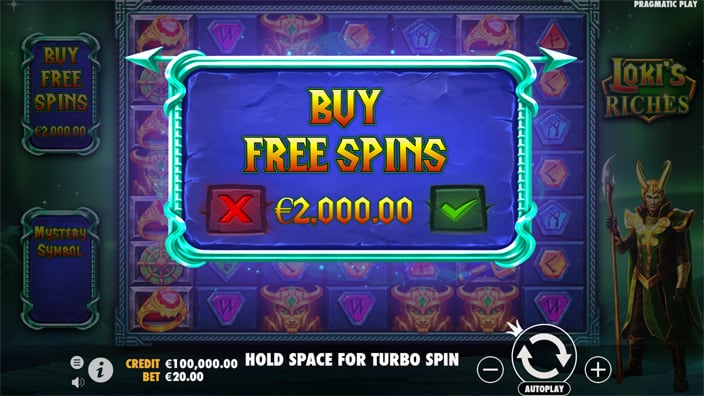 Lokis Riches slot bonus buy