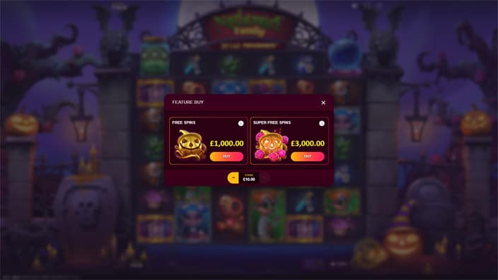 Nightmare Family Megaways slot bonus buy