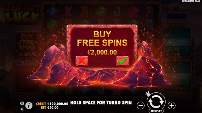 Red Hot Luck slot bonus buy