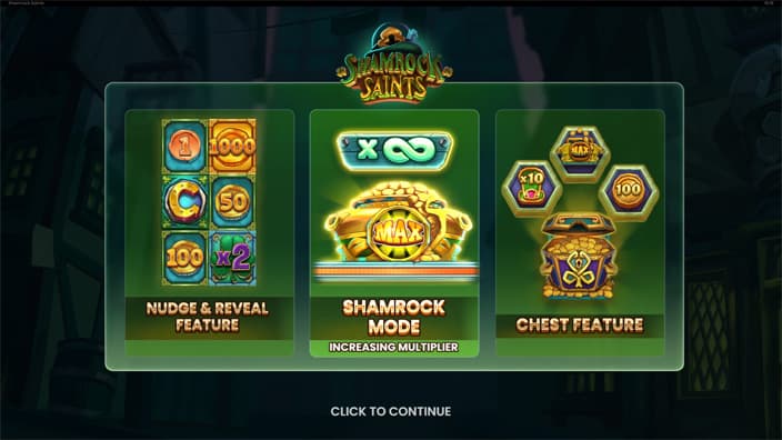 Shamrock Saints slot features