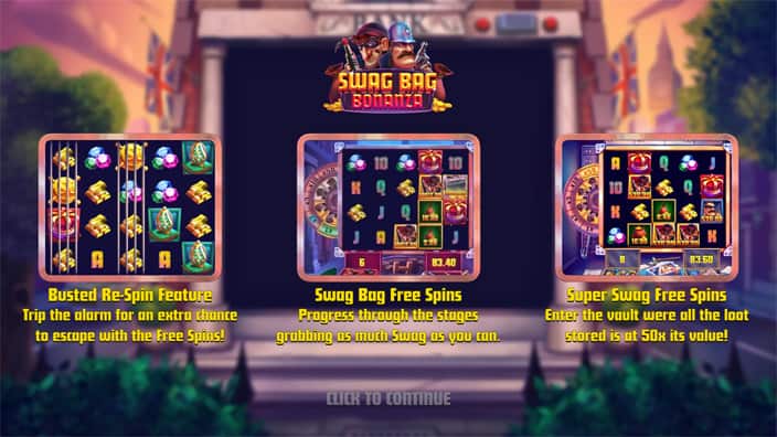 Swag Bag Bonanza slot features