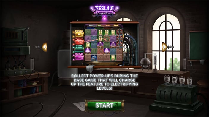 Teslas Invention slot features