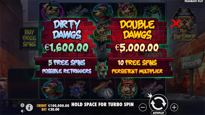 The Big Dawgs slot bonus buy